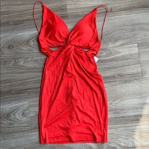 NWT Red Backless Hurts So Good Dress Hello Molly